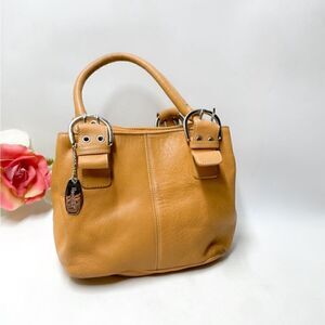 Tignanello Fine Leather Handbag Tan Medium